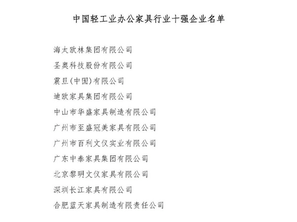 中国家具协会第七届理事会